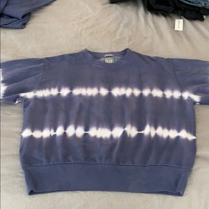 A brand new tie die sweatshirt from The Gap.